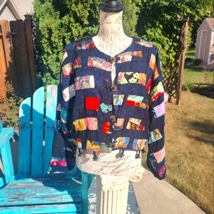 Nativewear Designs Large Multicolor Patchwork Jacket!